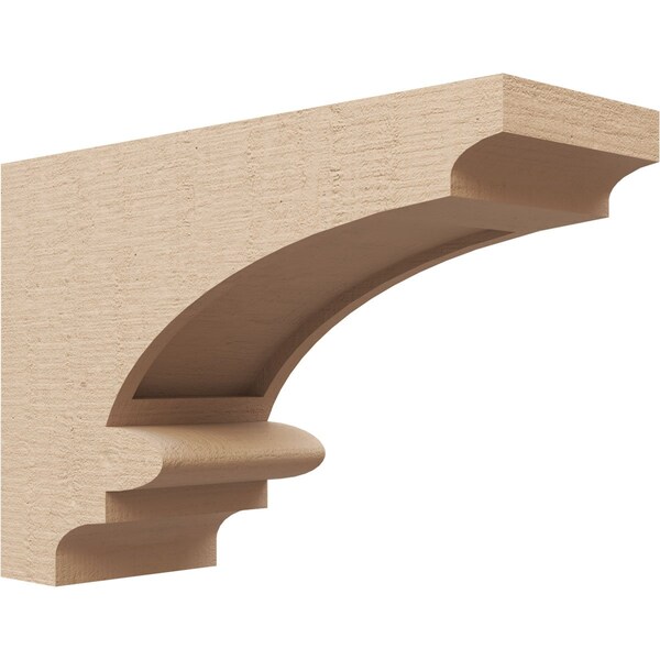 Ekena Millwork 4"W x 12"D x 8"H Classic Diane Rough Cedar Woodgrain TimberThane Corbel, Primed Tan CORUR04X12X08DIARCPR - main